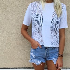 White tee